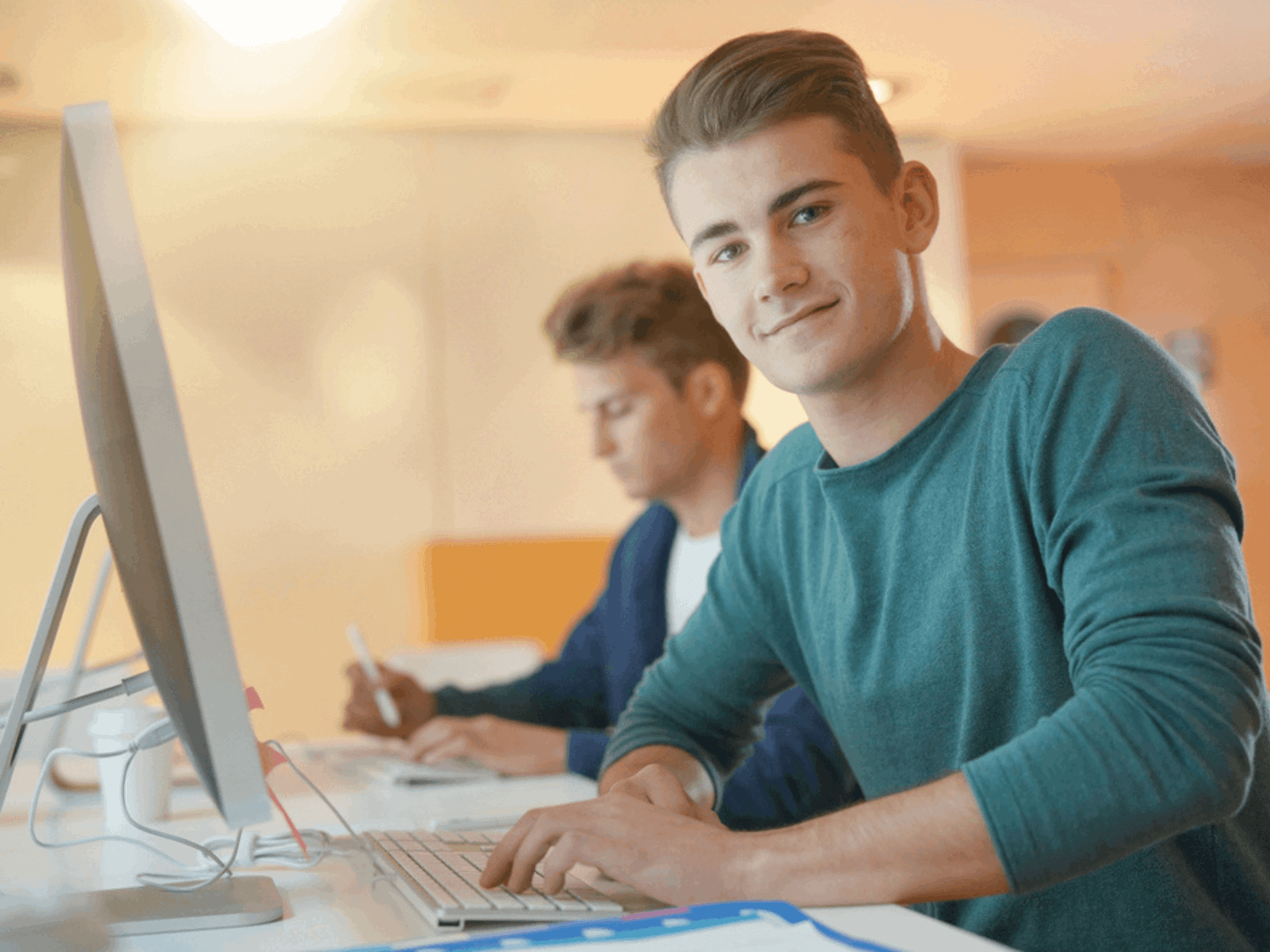 Man working in an office