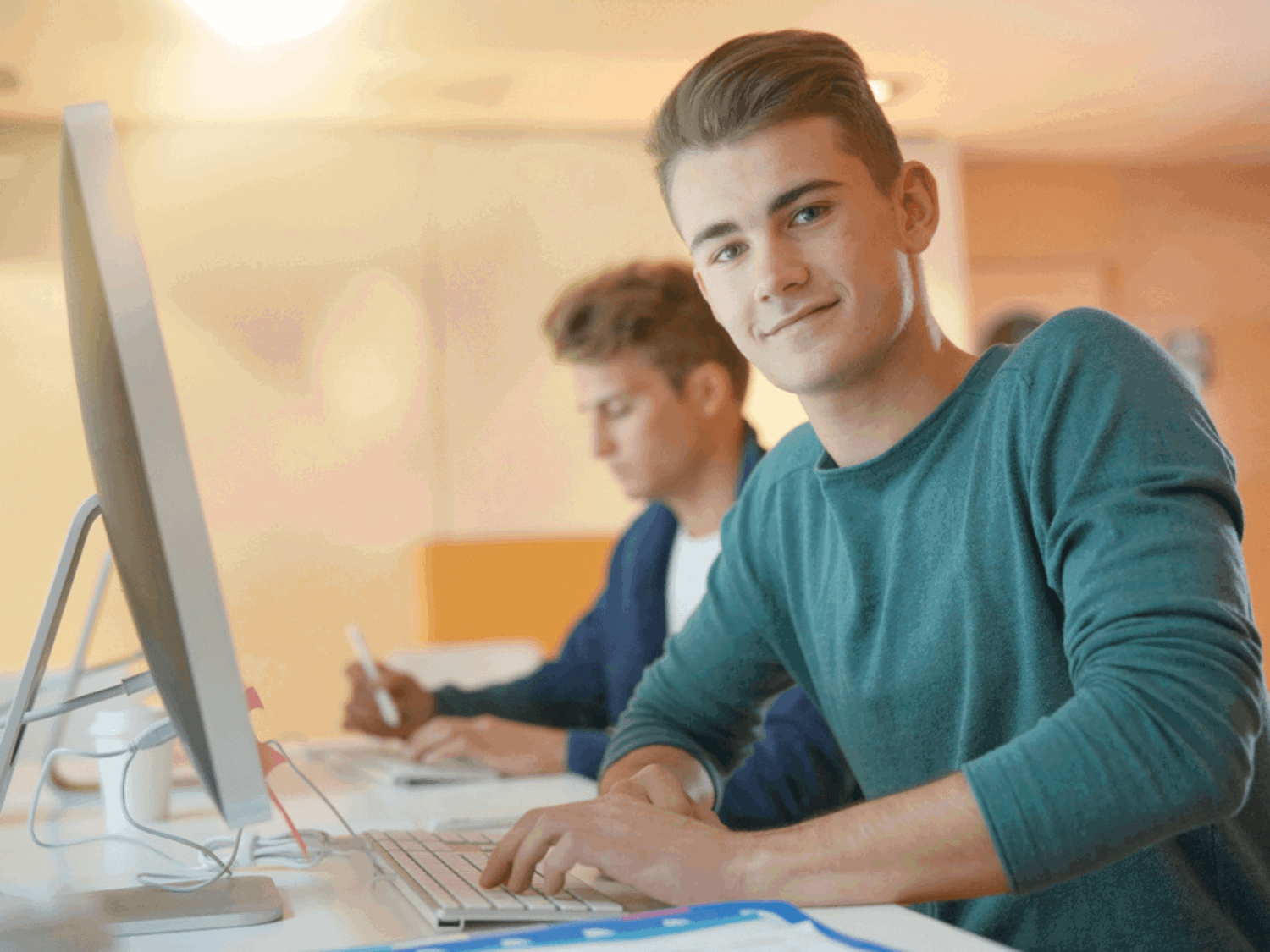 Man working in an office