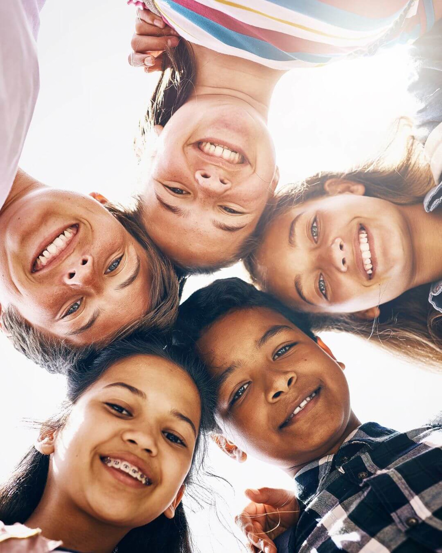 Group of young people smiling