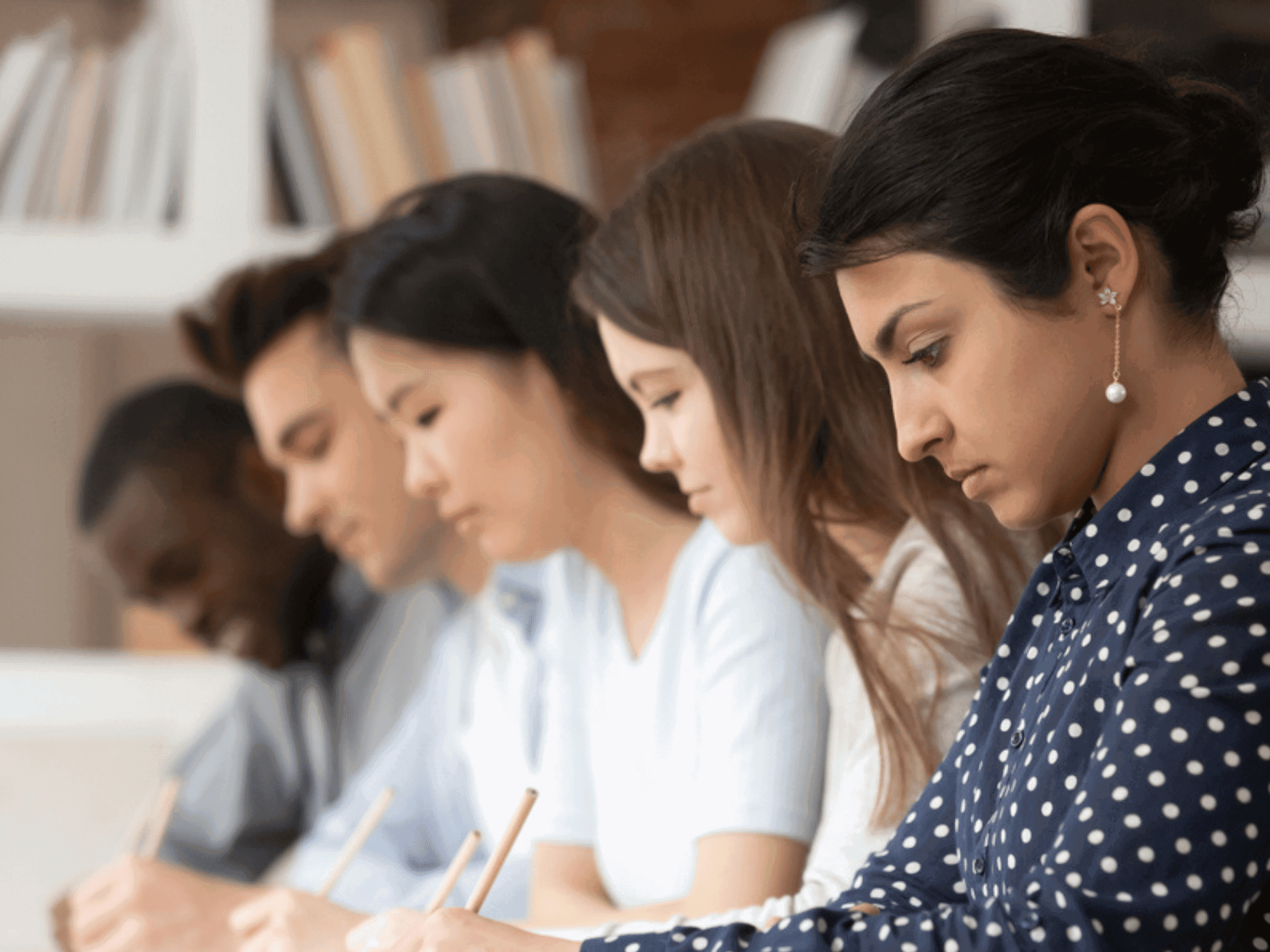 Group of people in a classroom
